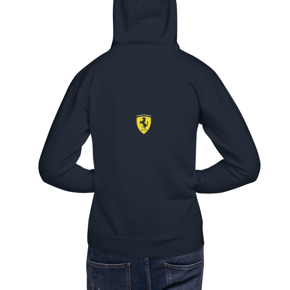 Hoodie Ferrari 1 Team - Modelo masculino espalda