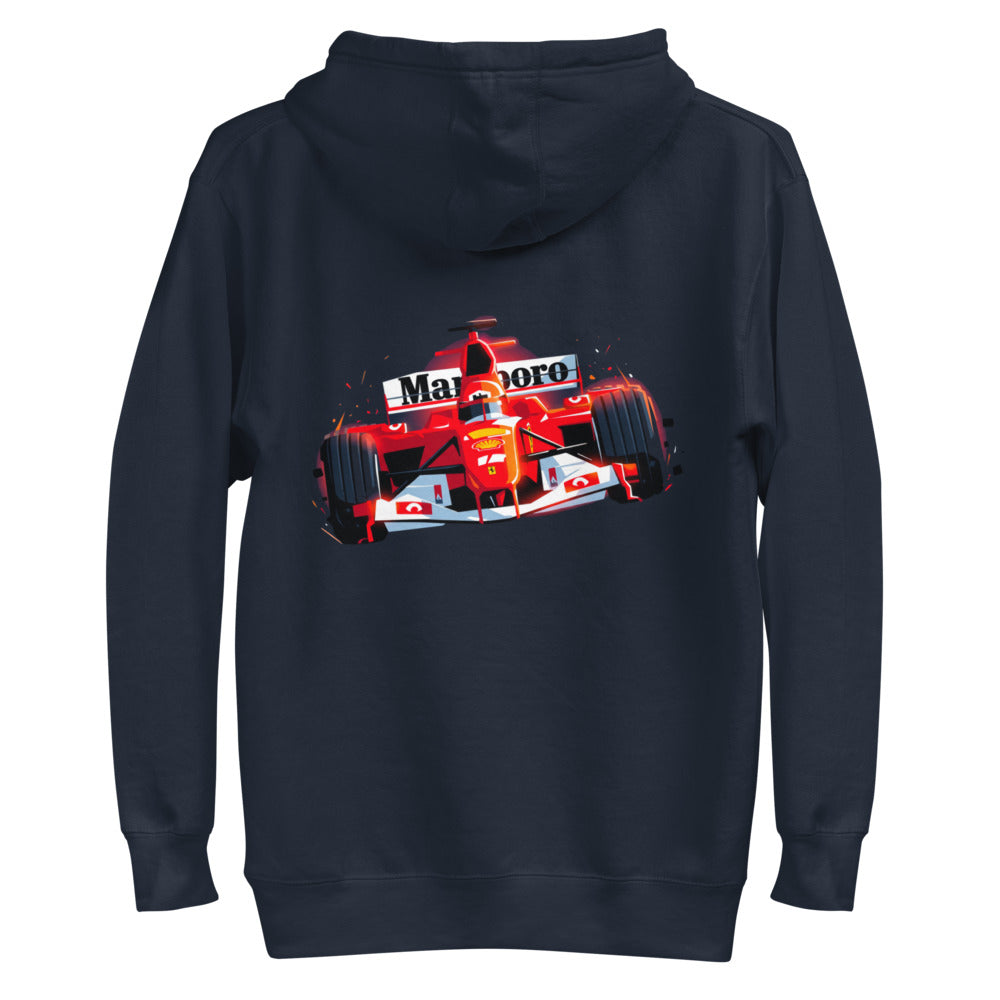 Hoodie Ferrari F1 Car Red Glow Sparks - Plano