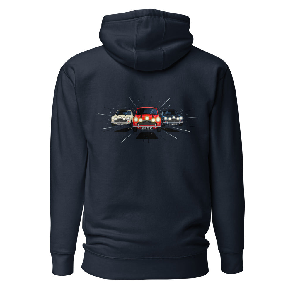 Hoodie Italian Job Mini Cooper Trio - Espalda