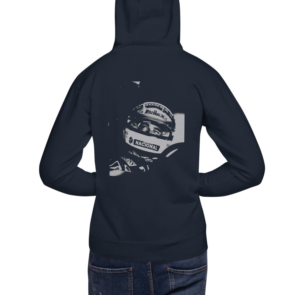 Hoodie La Mirada - Modelo masculino espalda