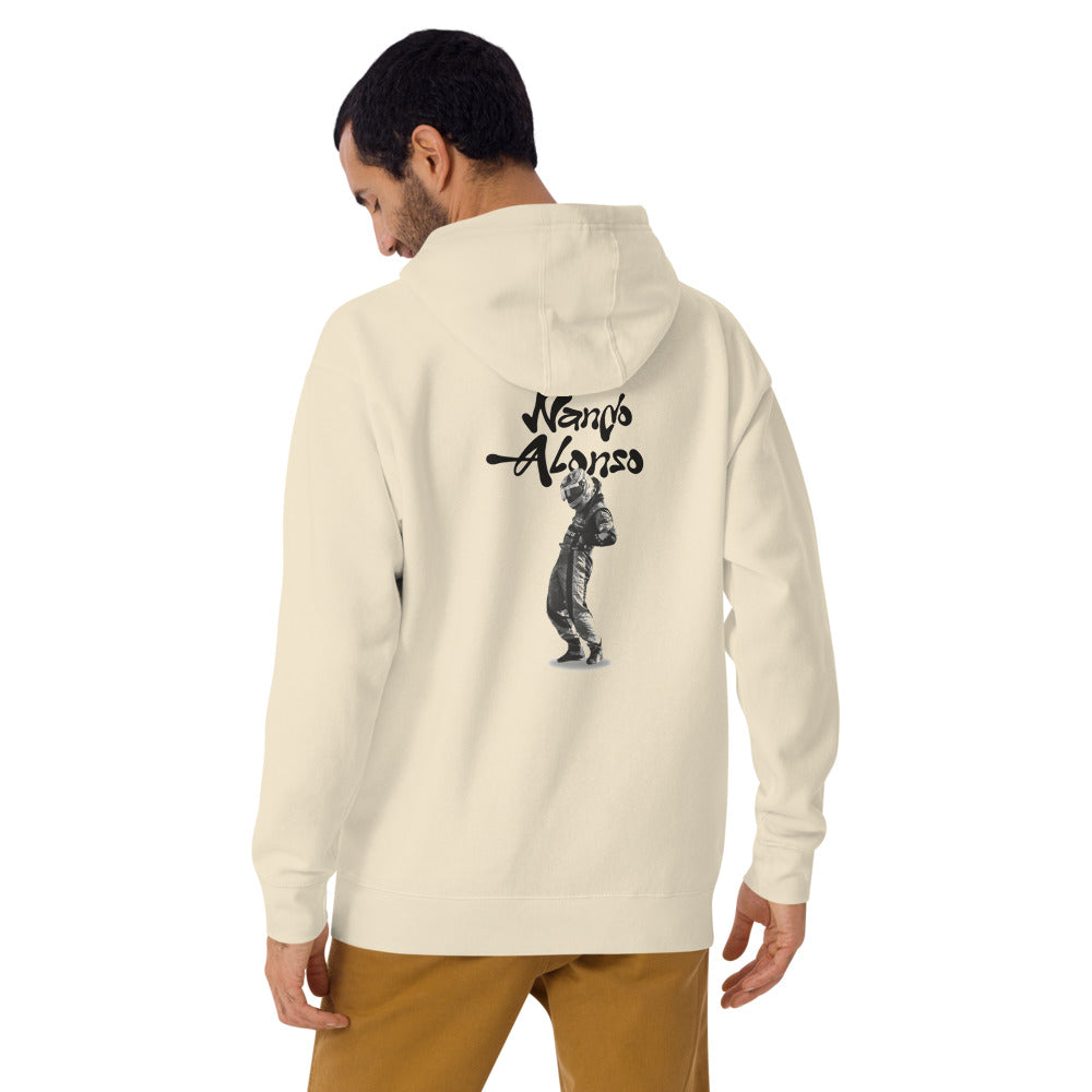 Hoodie Nando Alonzo - Modelo masculino espalda alterna