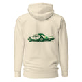 Hoodie Vintage Green Racing Coupe Number 33 - Espalda