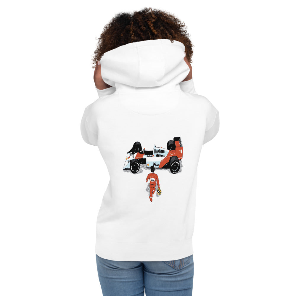 Hoodie Senn-sai - Modelo femenina espalda