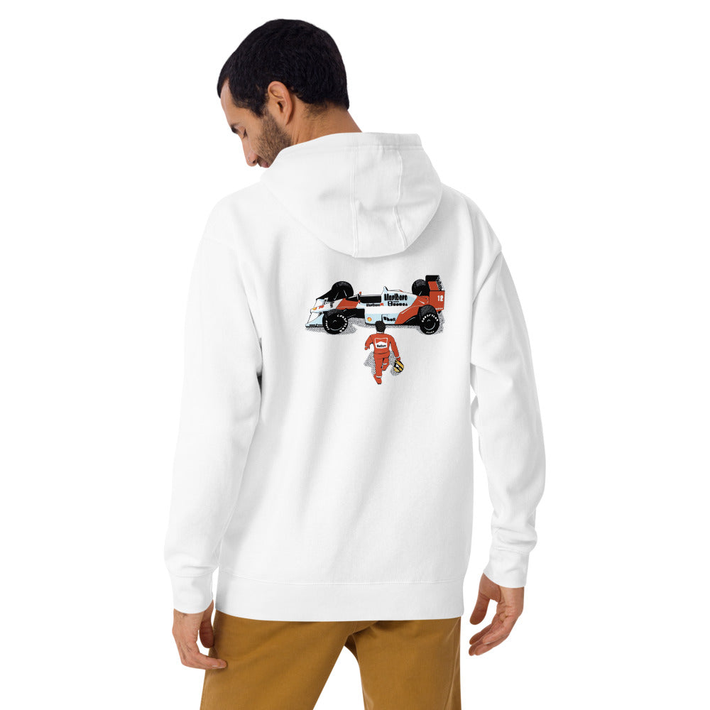 Hoodie Senn-sai - Modelo masculino espalda alterna