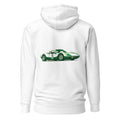 Hoodie Vintage Green Racing Coupe Number 33 - Espalda