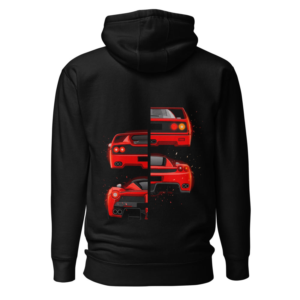 Hoodie Ferrari F40 F50 Enzo LaFerrari Rear Split - Espalda