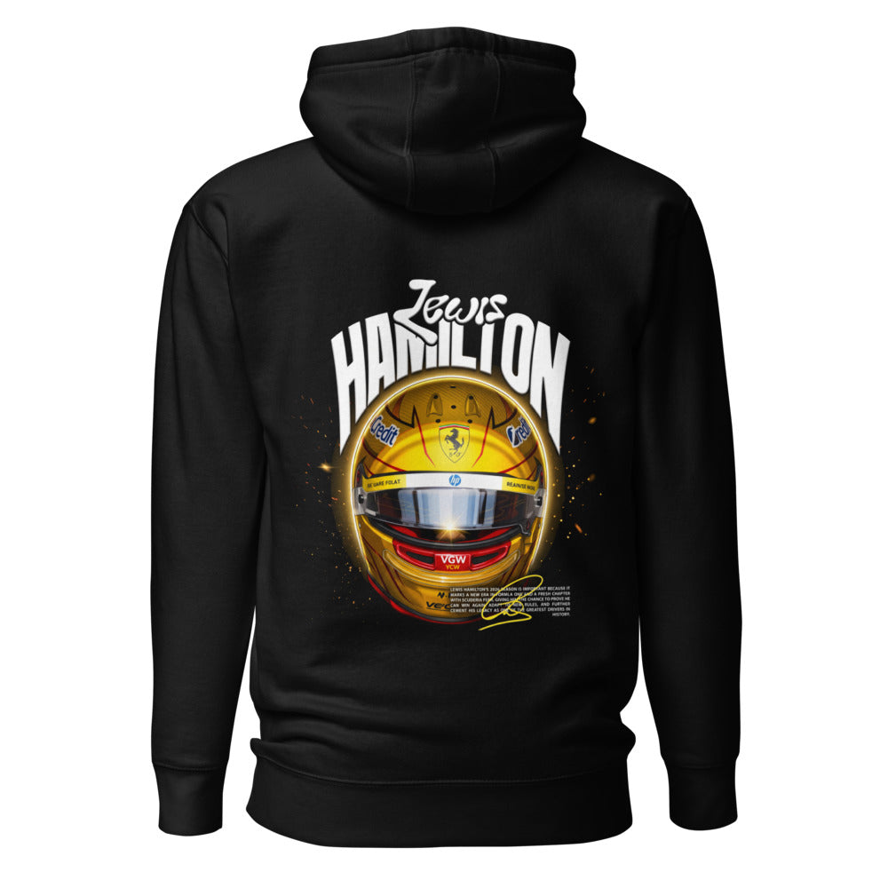 Hoodie Gold Carbon Fiber F1 Helmet - Espalda