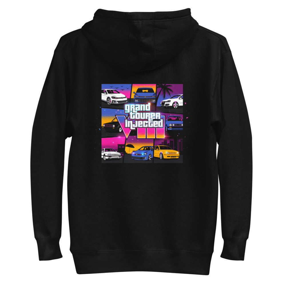 Hoodie Grand Tourer Injected VIII VW Golf GTI - Plano espalda