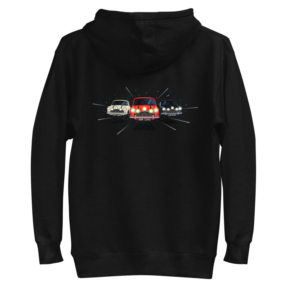 Hoodie Italian Job Mini Cooper Trio - Plano espalda