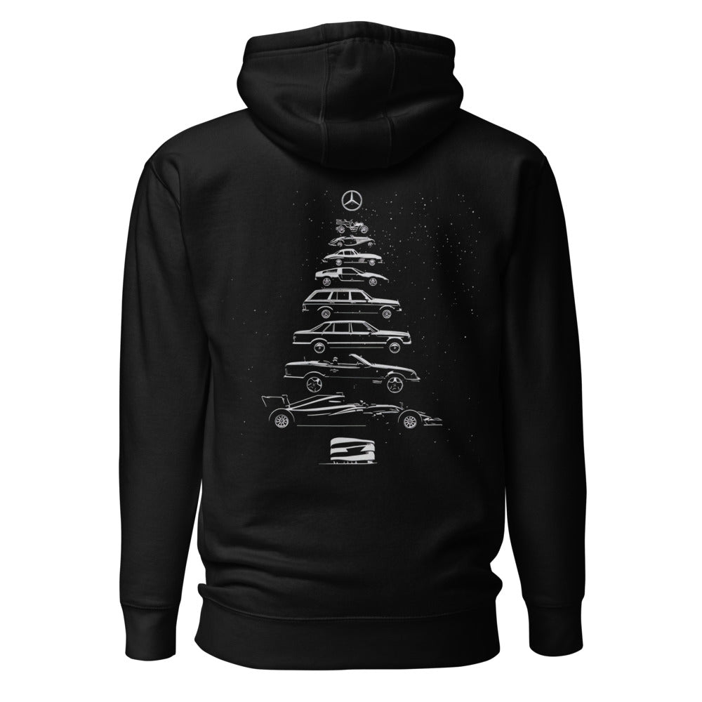 Hoodie Mercedes Christmas Tree - Espalda