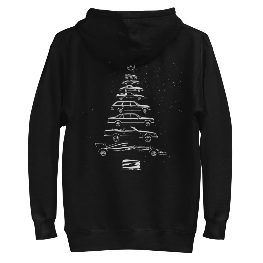 Hoodie Mercedes Christmas Tree - Plano espalda