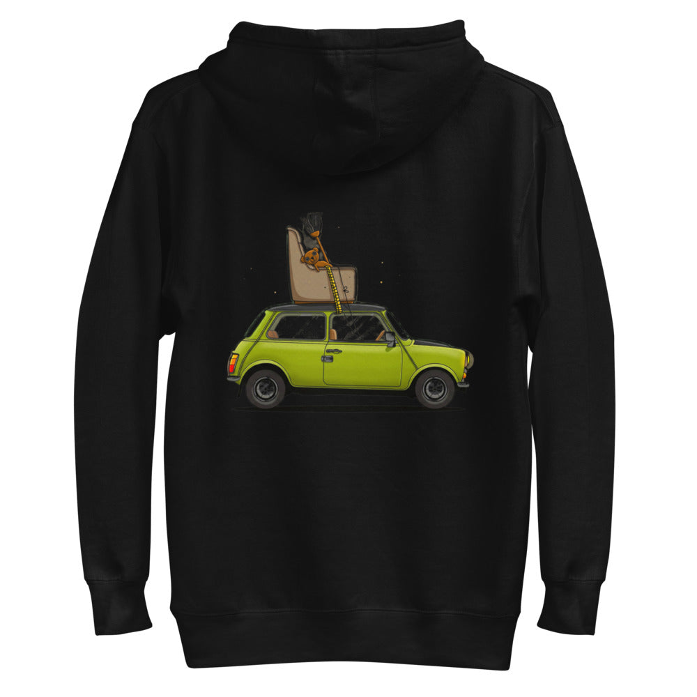 Hoodie Mr Bean Green Mini Armchair Teddy - Plano espalda