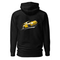 Hoodie Porsche 911 Yellow Classic Road Streak - Espalda