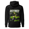 Hoodie Refined Green Widebody Coupe Anime Girl - Espalda
