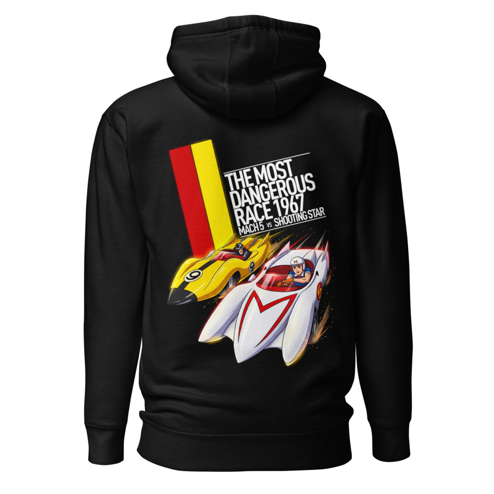 Hoodie Speed Racer Mach 5 Vs Shooting Star - Espalda