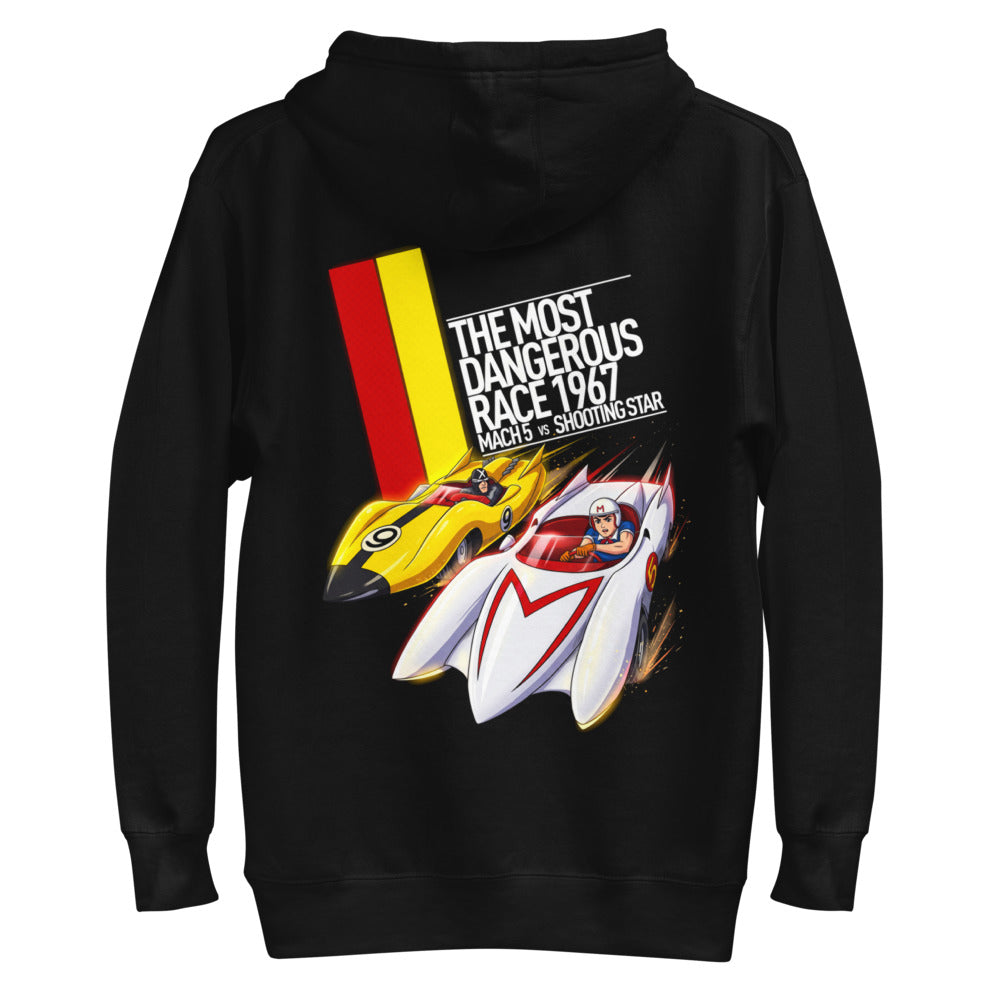 Hoodie Speed Racer Mach 5 Vs Shooting Star - Plano espalda