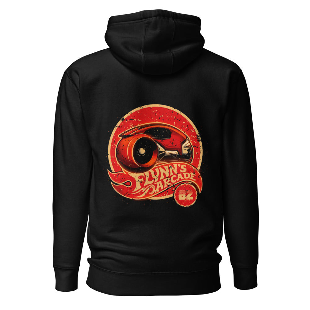 Hoodie Tron Flynn's Arcade Red Light Cycle - Espalda