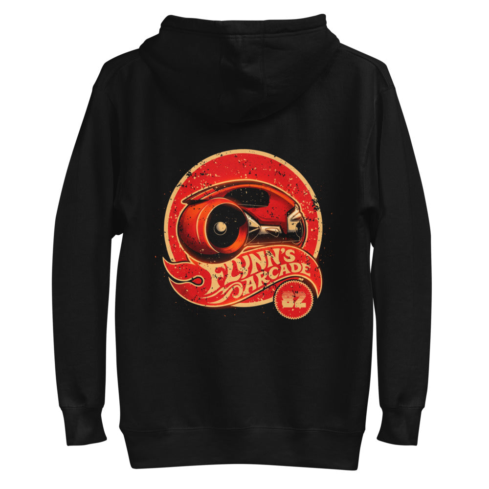 Hoodie Tron Flynn's Arcade Red Light Cycle - Plano espalda