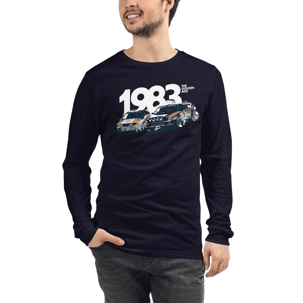 Manga Larga Audi Rally 1983 - Modelo masculino