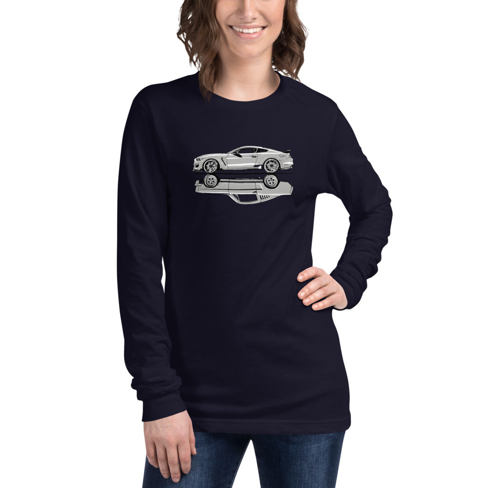 Manga Larga Black ford mustang - Modelo femenina