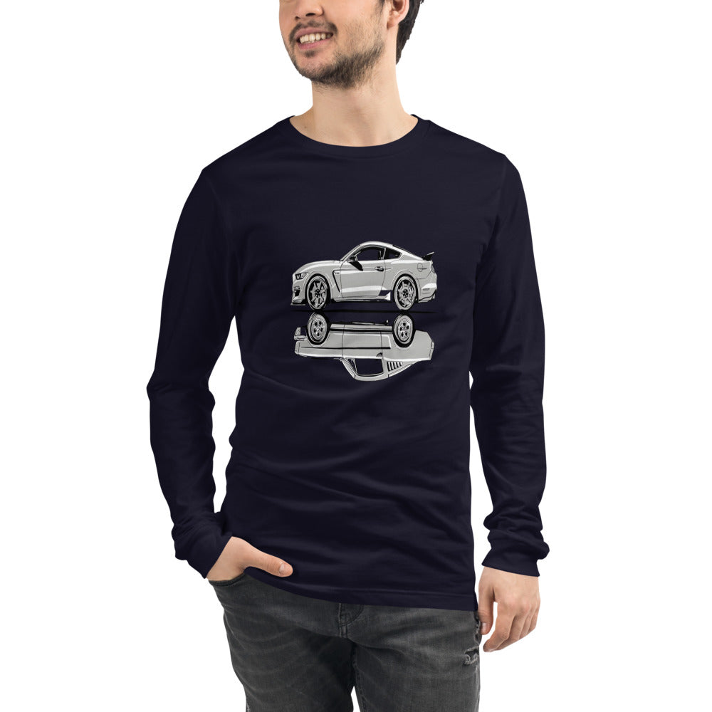 Manga Larga Black ford mustang - Modelo masculino
