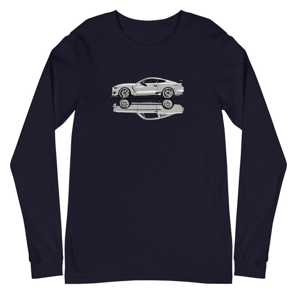 Manga Larga Black ford mustang - Plano
