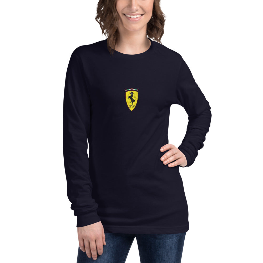 Manga Larga Ferrari Team - Modelo femenina