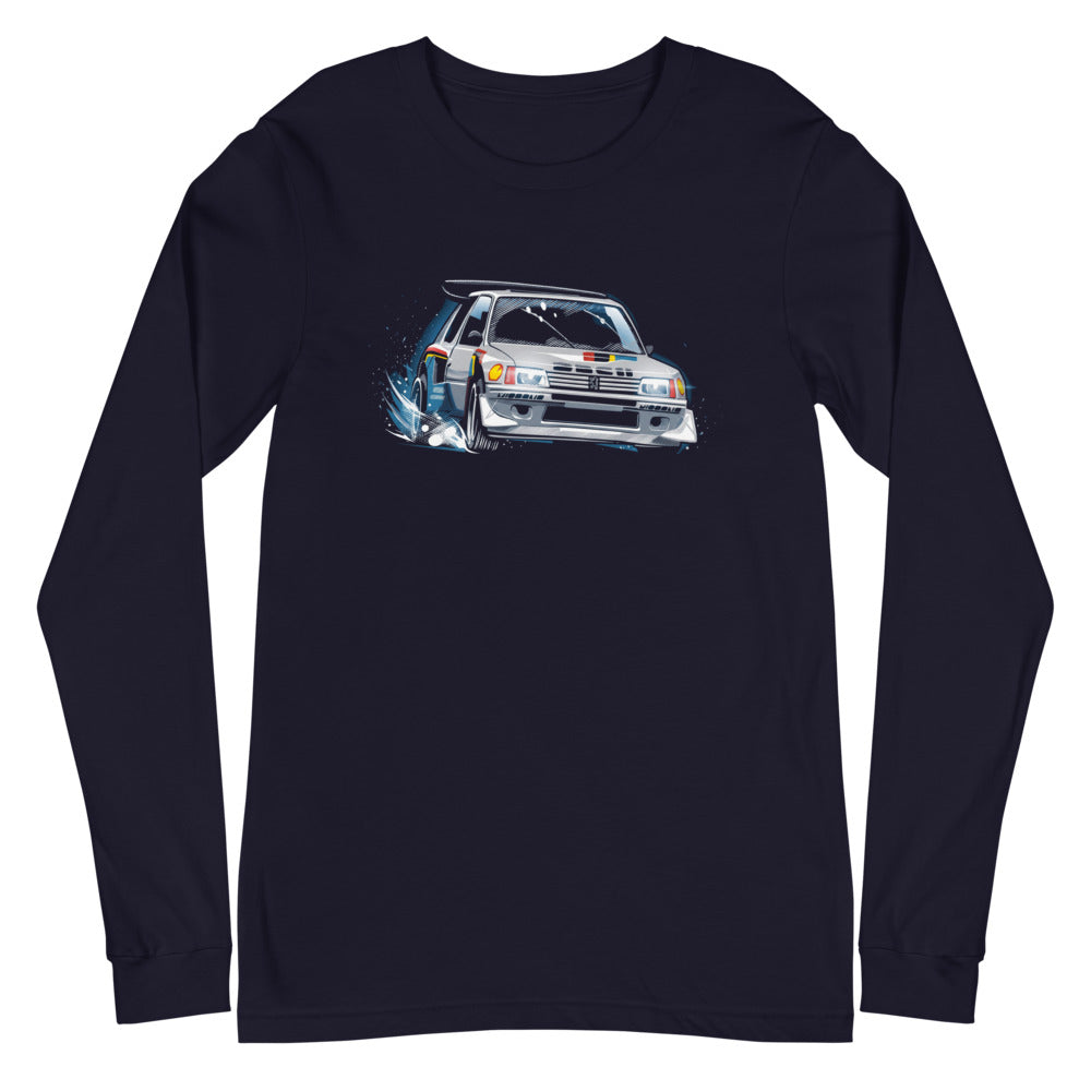 Manga Larga Peugeot 205 Turbo 16 Rally Snow Drift - Plano
