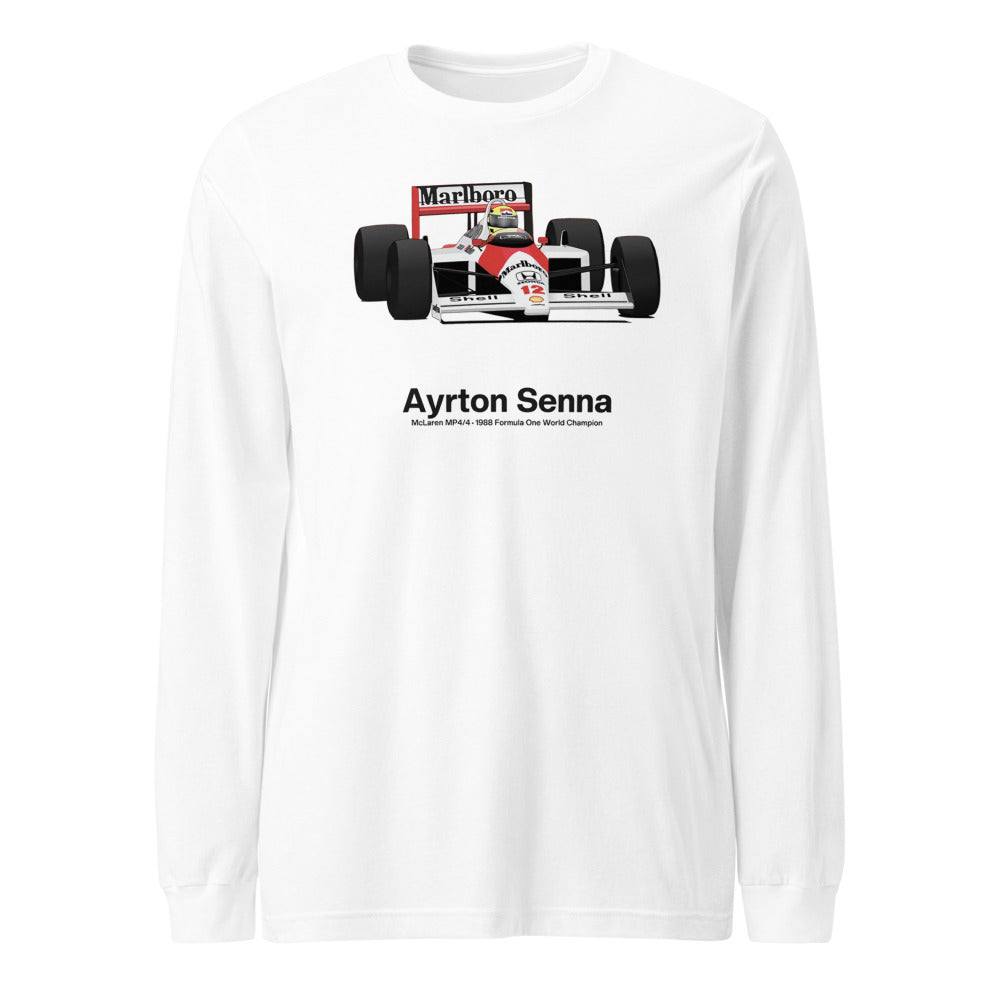 Manga Larga Ayrton Senna McLaren - Frente