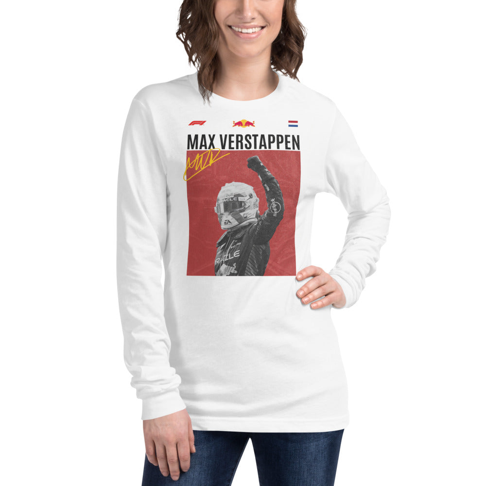 Manga Larga Max Verstappen Champion - Modelo femenina