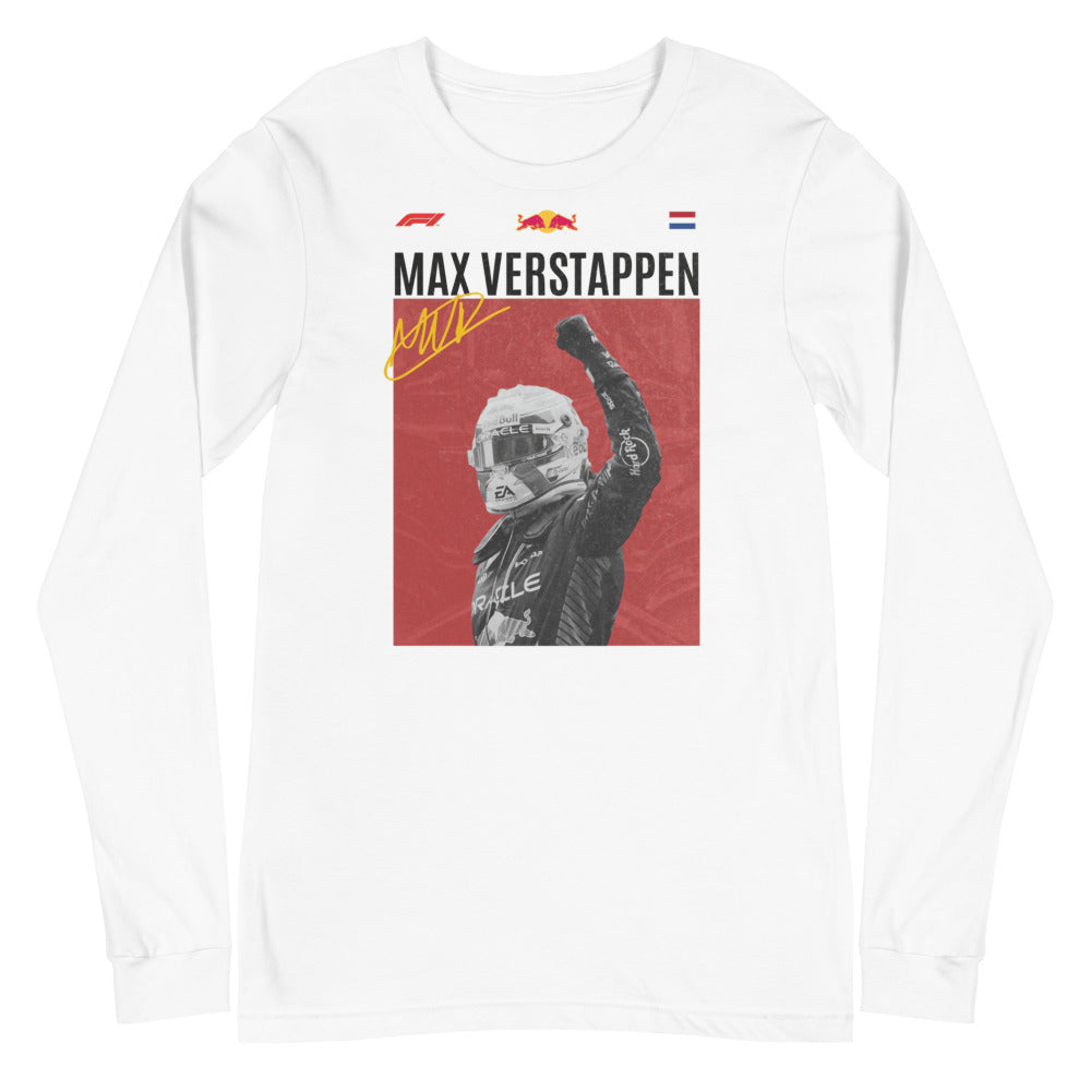 Manga Larga Max Verstappen Champion - Plano