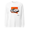 Manga Larga Porsche 911 GT1 White Orange Sparks - Frente