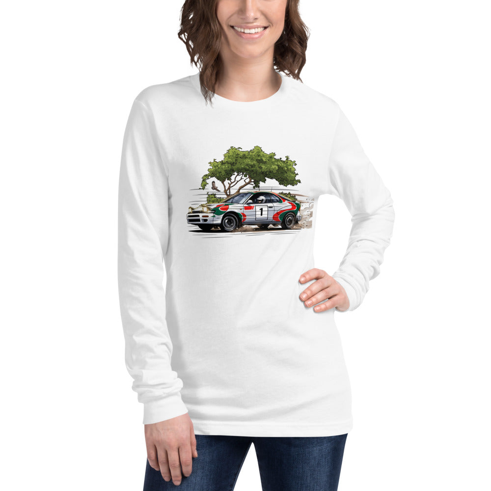 Manga Larga Rally Car Number 1 Dirt Drift - Modelo femenina