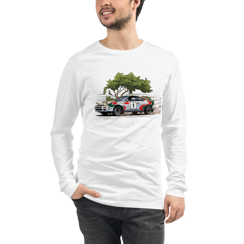 Manga Larga Rally Car Number 1 Dirt Drift - Modelo masculino