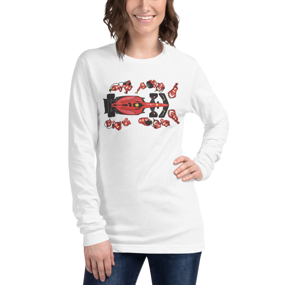 Manga Larga Team Ferrari - Modelo femenina
