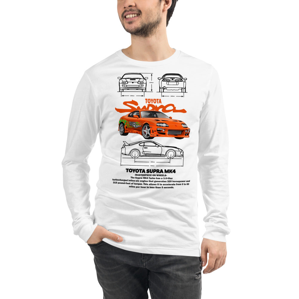 Manga Larga Toyota Supra MK4 - Modelo masculino