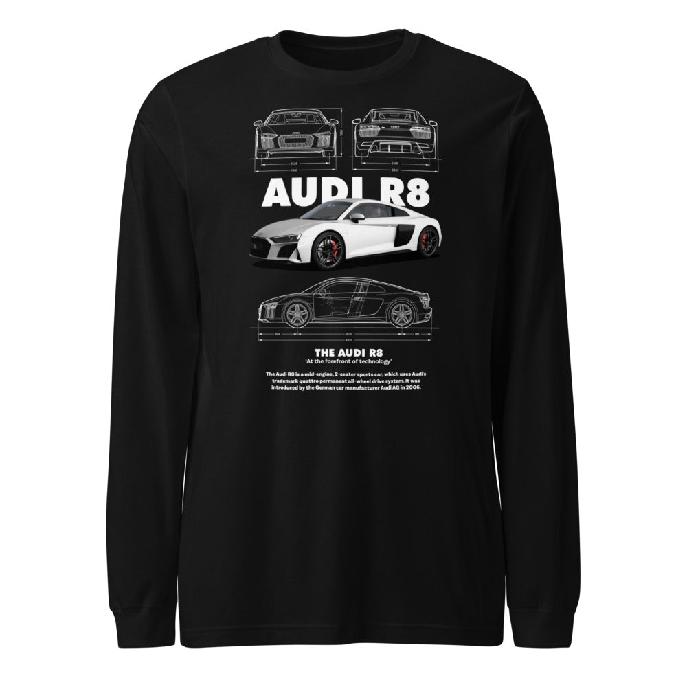 Manga Larga Audi R8 - Frente