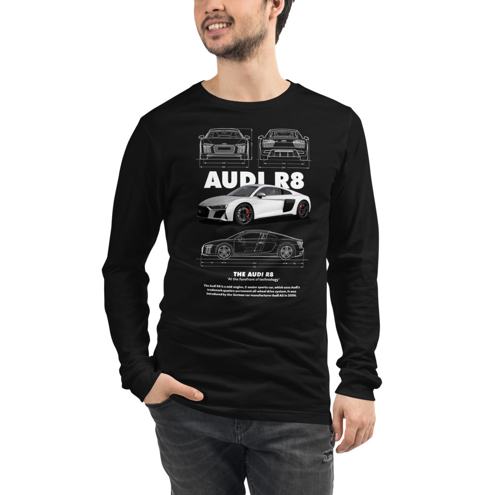 Manga Larga Audi R8 - Modelo masculino