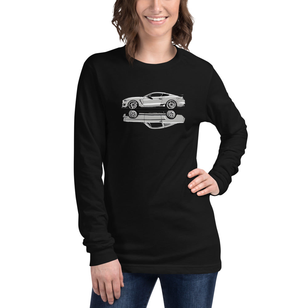 Manga Larga Black ford mustang - Modelo femenina
