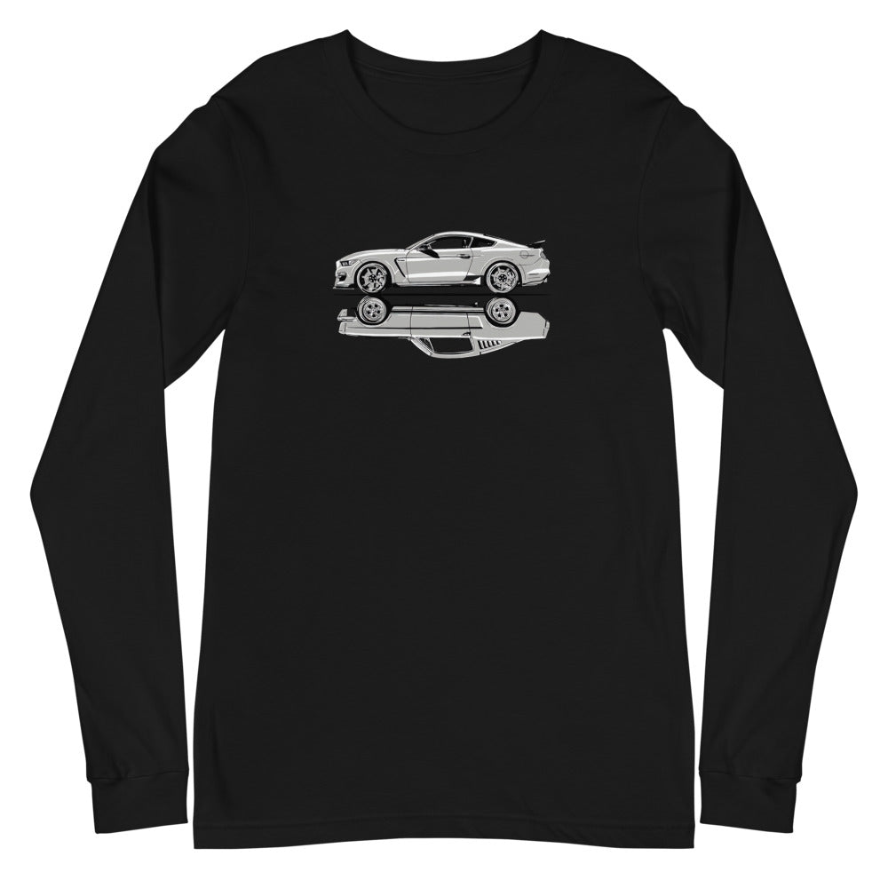 Manga Larga Black ford mustang - Plano