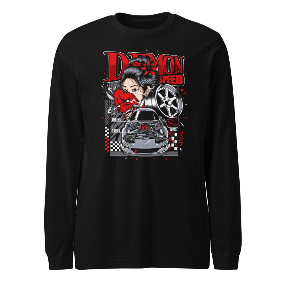 Manga Larga Demon Speed Oni Mask JDM Tuner - Frente