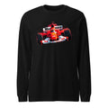 Manga Larga Ferrari F1 Car Red Glow Sparks - Frente