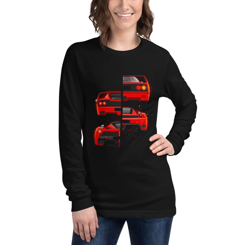 Manga Larga Ferrari F40 F50 Enzo LaFerrari Rear Split - Modelo femenina