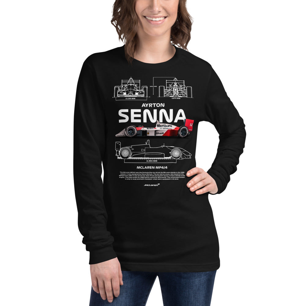 Manga Larga McLaren MP4/4 - Modelo femenina