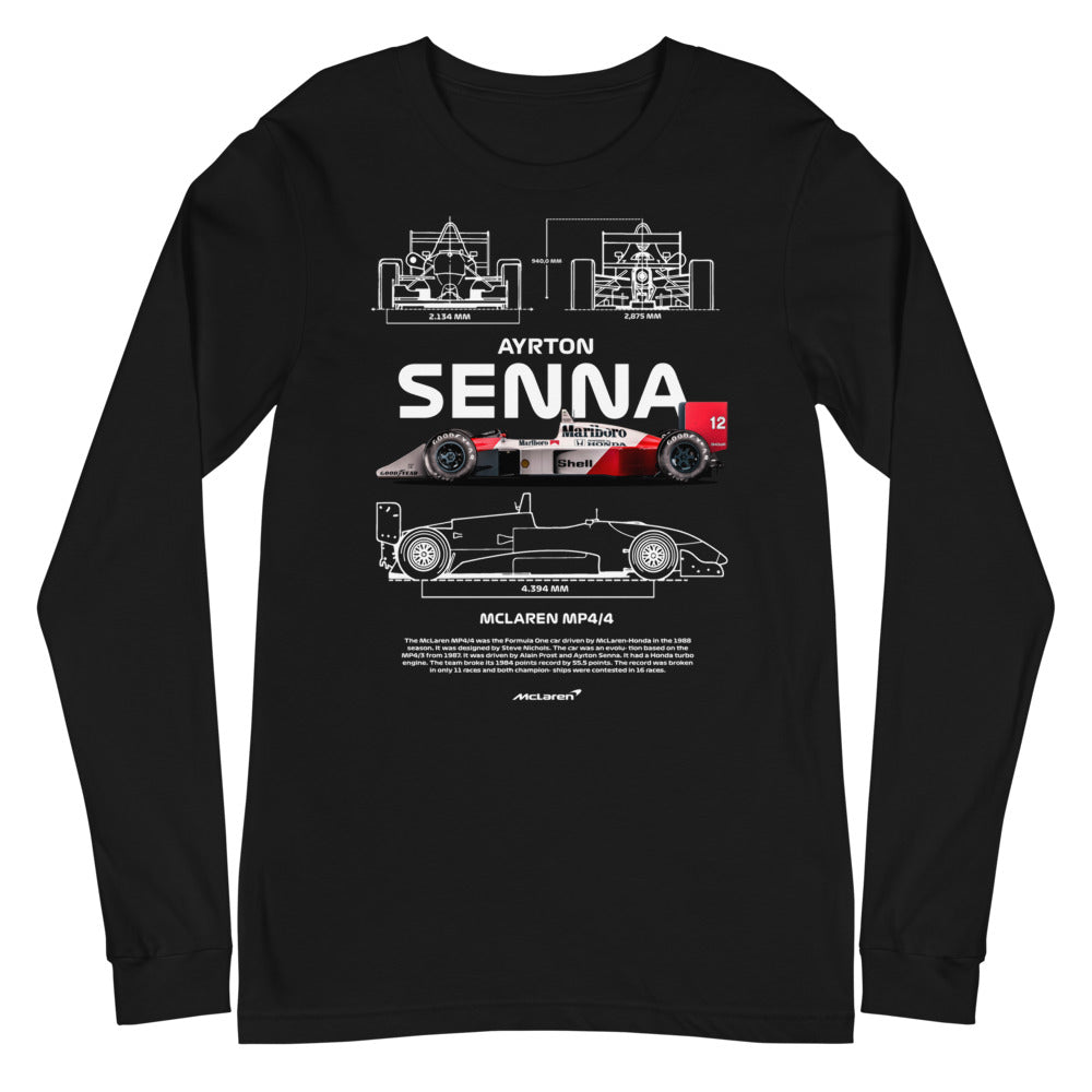 Manga Larga McLaren MP4/4 - Plano