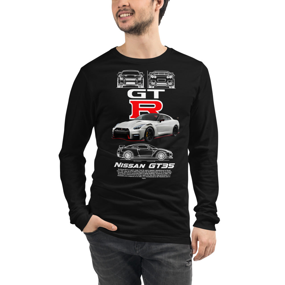 Manga Larga Nissan GT35 - Modelo masculino