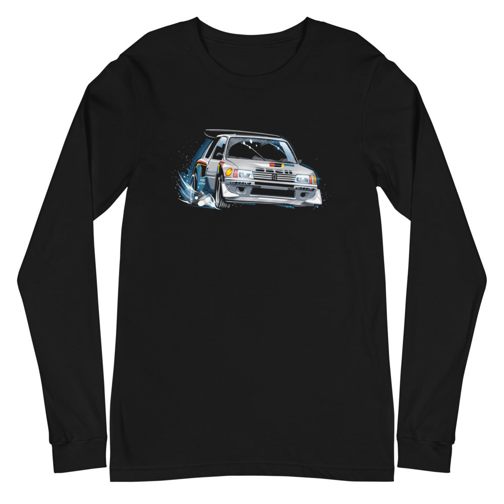 Manga Larga Peugeot 205 Turbo 16 Rally Snow Drift - Plano
