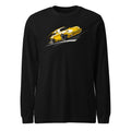 Manga Larga Porsche 911 Yellow Classic Road Streak - Frente