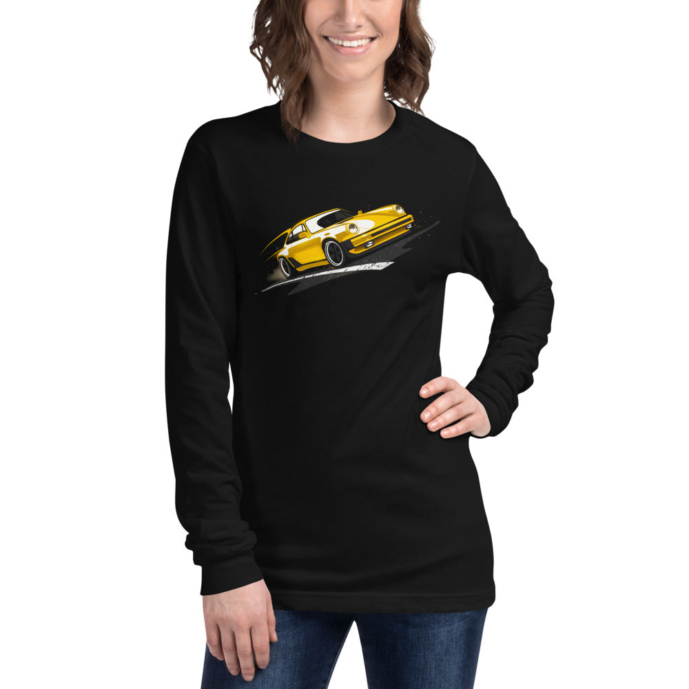 Manga Larga Porsche 911 Yellow Classic Road Streak - Modelo femenina