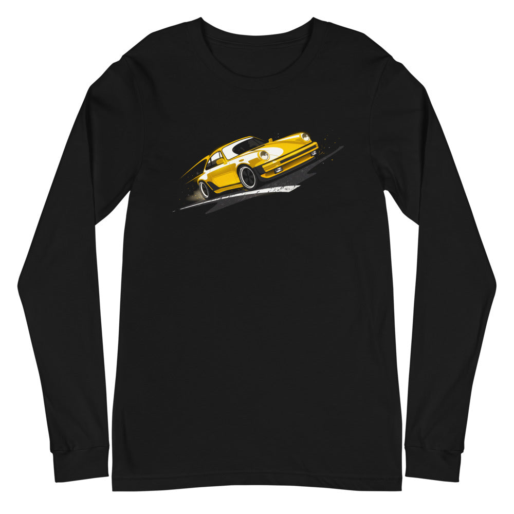 Manga Larga Porsche 911 Yellow Classic Road Streak - Plano